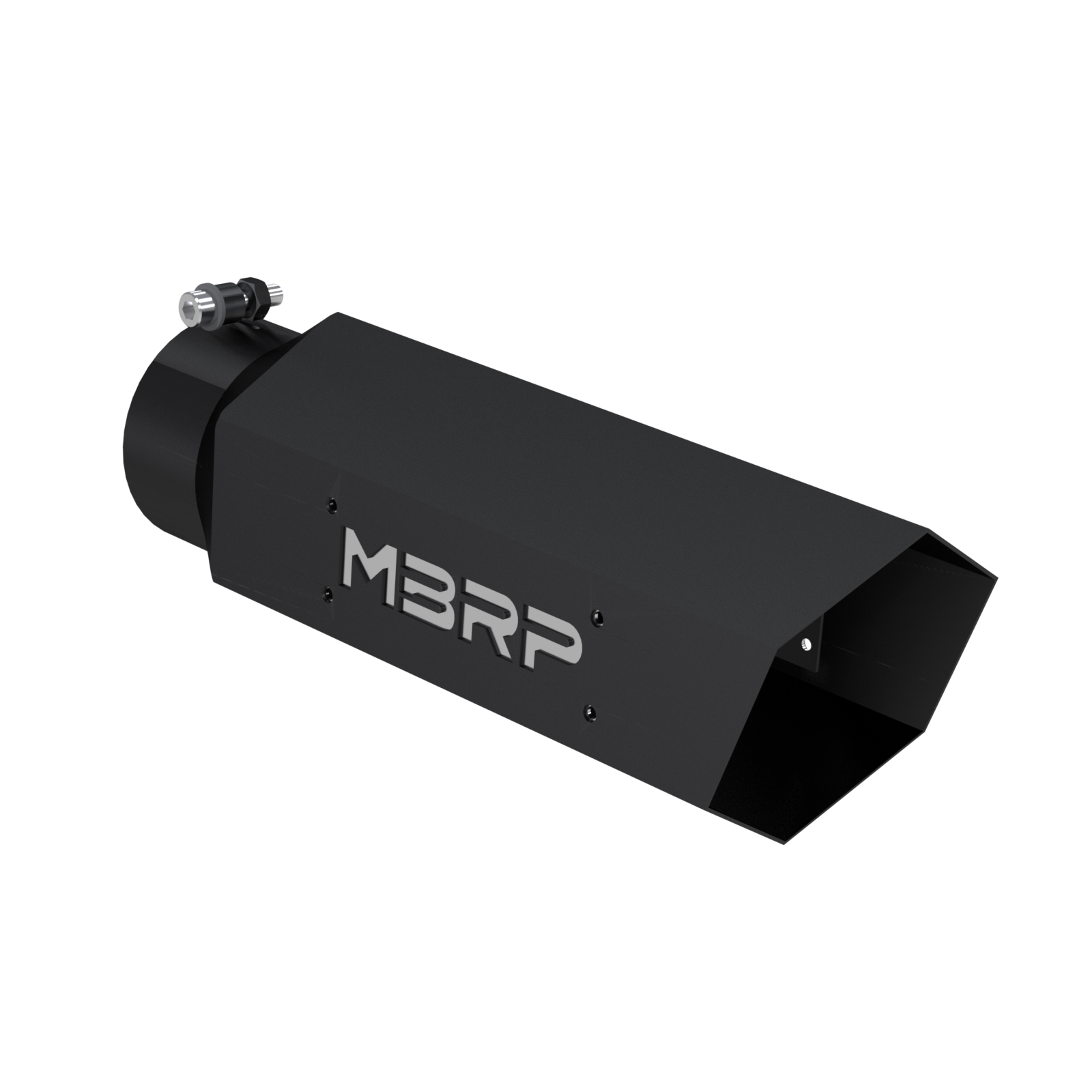 MBRP Exhaust Tip 4-Inch Inlet 5-Inch Outlet T304 Stainless Steel Universal Fit Armor Black Black Coated