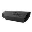 MBRP Exhaust Tip 4-Inch Inlet 5-Inch Outlet T304 Stainless Steel Universal Fit Armor Black Hexagon