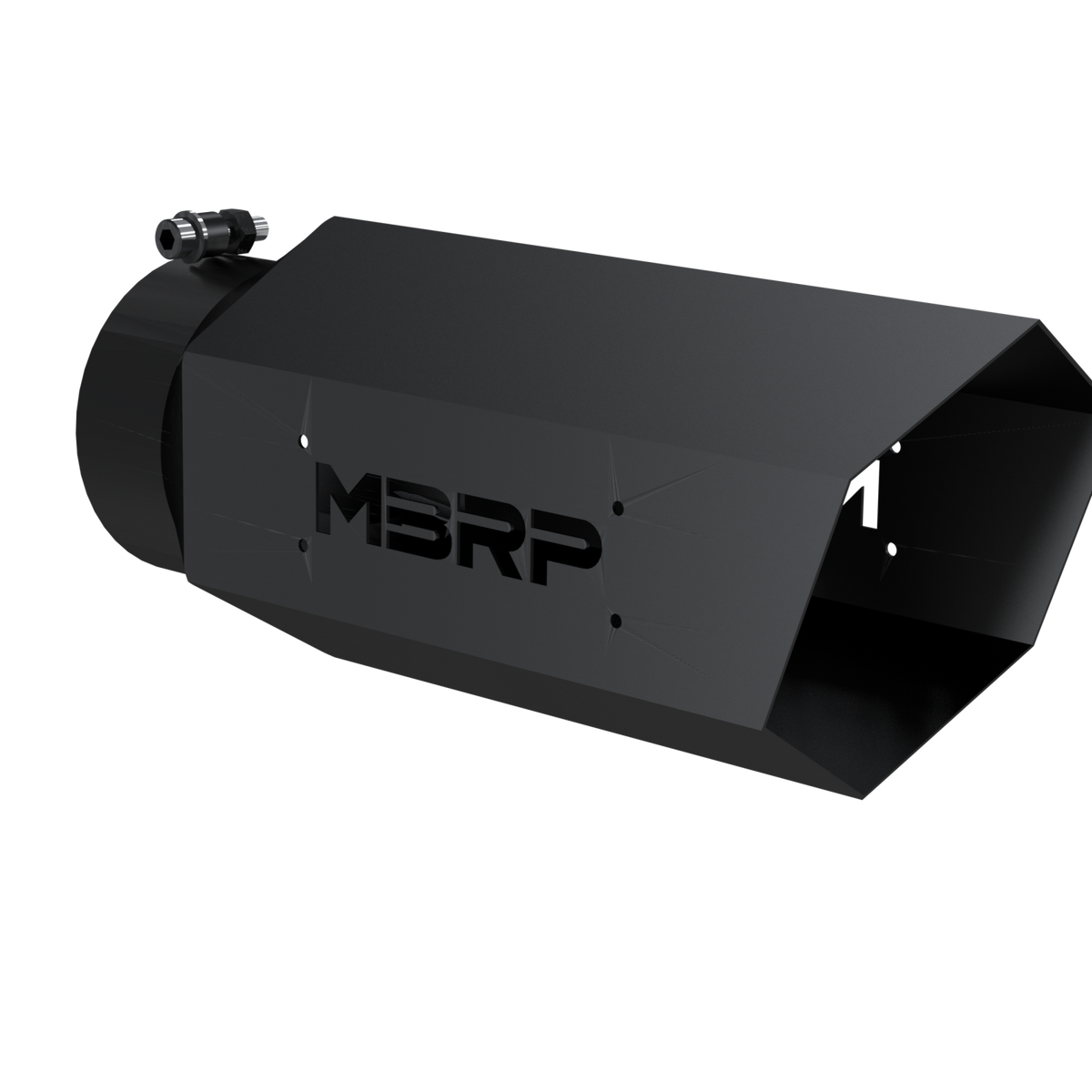 MBRP Exhaust Tip 5-Inch Inlet 6-Inch Outlet T304 Stainless Steel Universal Fit Armor Black Powdercoat