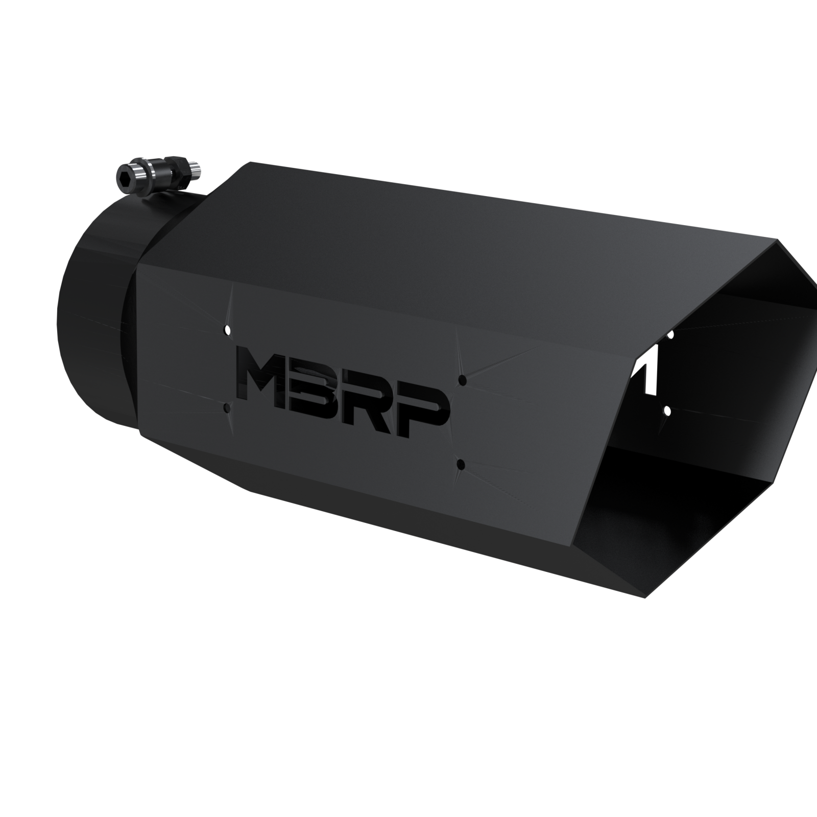 MBRP Exhaust Tip 5-Inch Inlet 6-Inch Outlet T304 Stainless Steel Universal Fit Armor Black Powdercoat