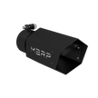 MBRP Exhaust Tip 3-Inch Inlet 4-Inch Outlet T304 Stainless Steel Universal Fit Armor Black Black Coated