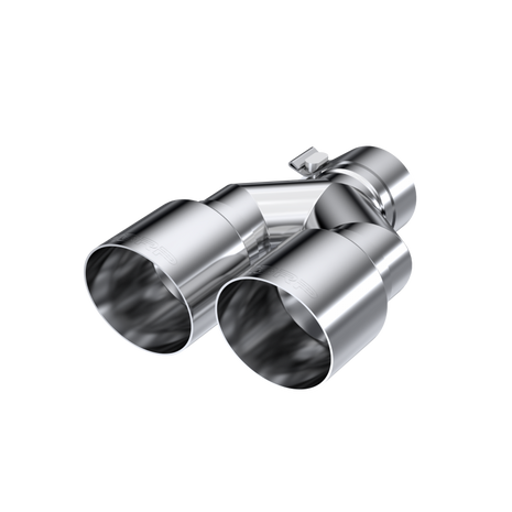 MBRP Exhaust Tip 2.5-Inch Inlet 3.5-Inch Outlet 9.5-Inch Length Single Wall T304 Stainless Steel Universal Fit