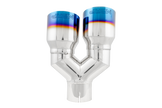 MBRP Exhaust Tip 2.5-Inch Inlet 3.5-Inch Outlet 9.5-Inch Length Single Wall Burnt End T304 Stainless Steel Universal Fit Left 9.5 Right 9