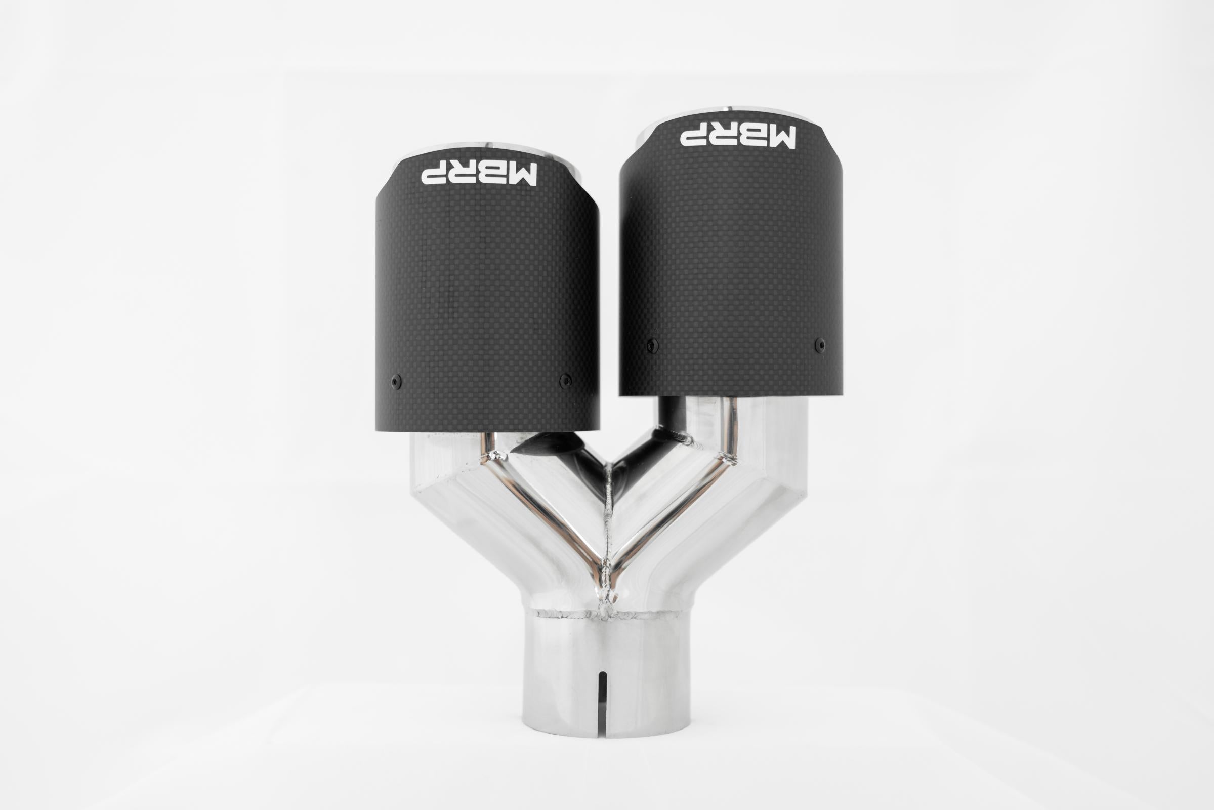 MBRP Exhaust Tip 2.5-Inch Inlet 3.5-Inch Outlet 9.45-Inch Length Dual Wall Carbon Fiber Universal Fit Left 9.5 Right 9
