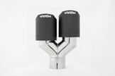 MBRP Exhaust Tip 2.5-Inch Inlet 3.5-Inch Outlet 9.45-Inch Length Dual Wall Carbon Fiber Universal Fit Left 9.5 Right 9