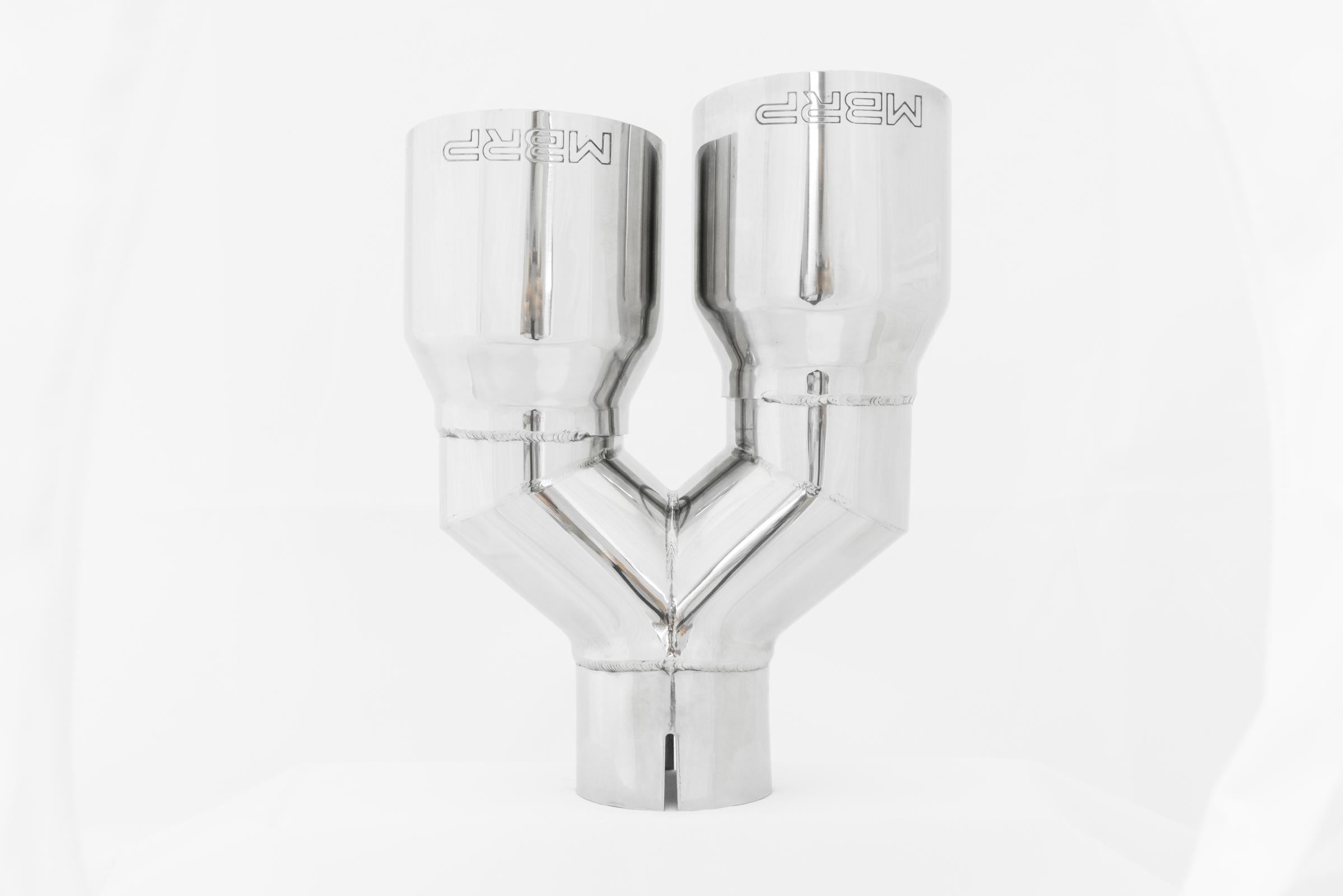 MBRP Exhaust Tip 2.5-Inch Inlet 3.5-Inch Outlet 9.5-Inch Length Single Wall T304 Stainless Steel Universal Fit