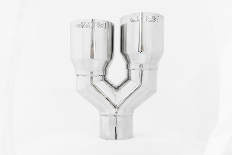 MBRP Exhaust Tip 2.5-Inch Inlet 3.5-Inch Outlet 9.5-Inch Length Single Wall T304 Stainless Steel Universal Fit