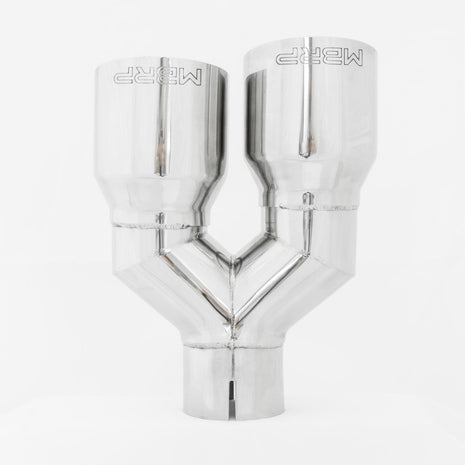 MBRP Exhaust Tip 2.5-Inch Inlet 3.5-Inch Outlet 9.5-Inch Length Single Wall T304 Stainless Steel Universal Fit