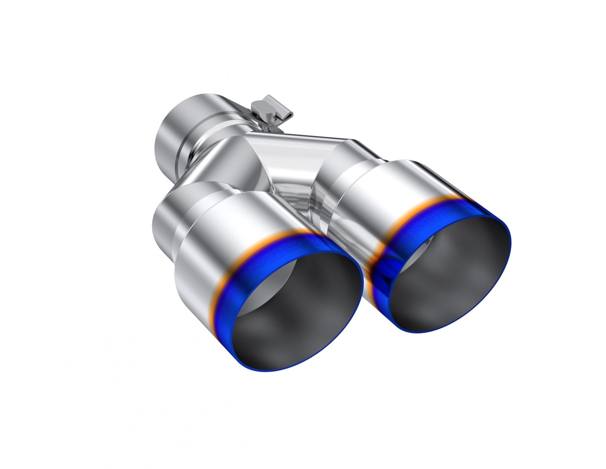 MBRP Exhaust Tip 2.5-Inch Inlet 3.5-Inch Outlet 9.5-Inch Length Single Wall Burnt End T304 Stainless Steel Universal Fit Left 9 Right 9.5
