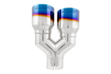MBRP Exhaust Tip 2.5-Inch Inlet 3.5-Inch Outlet 9.5-Inch Length Single Wall Burnt End T304 Stainless Steel Universal Fit Left 9 Right 9.5