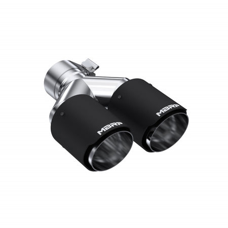 MBRP Exhaust Tip 2.5-Inch Inlet 3.5-Inch Outlet 9.45-Inch Length Dual Wall Carbon Fiber Universal Fit Left 9 Right 9.5