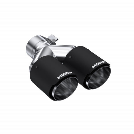 MBRP Exhaust Tip 2.5-Inch Inlet 3.5-Inch Outlet 9.45-Inch Length Dual Wall Carbon Fiber Universal Fit Left 9 Right 9.5