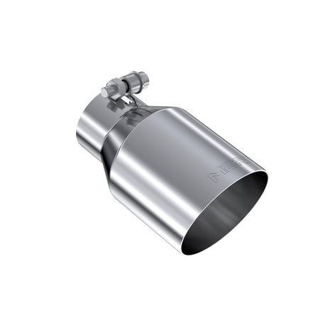 MBRP Exhaust Tip 2.5-Inch Inlet 4-Inch Outlet 6.5-Inch Length Single Wall Angle Cut T304 Stainless Steel Universal Fit