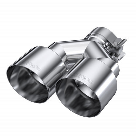 MBRP Exhaust Tip 2.5-Inch Inlet 4-Inch Outlet 9.55-Inch Length Single Wall T304 Stainless Steel Universal Fit Left 9.5 Right 9