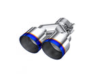MBRP Exhaust Tip 2.5-Inch Inlet 4-Inch Outlet 9.55-Inch Length Single Wall Burnt End T304 Stainless Steel Universal Fit Left 9.5 Right 9