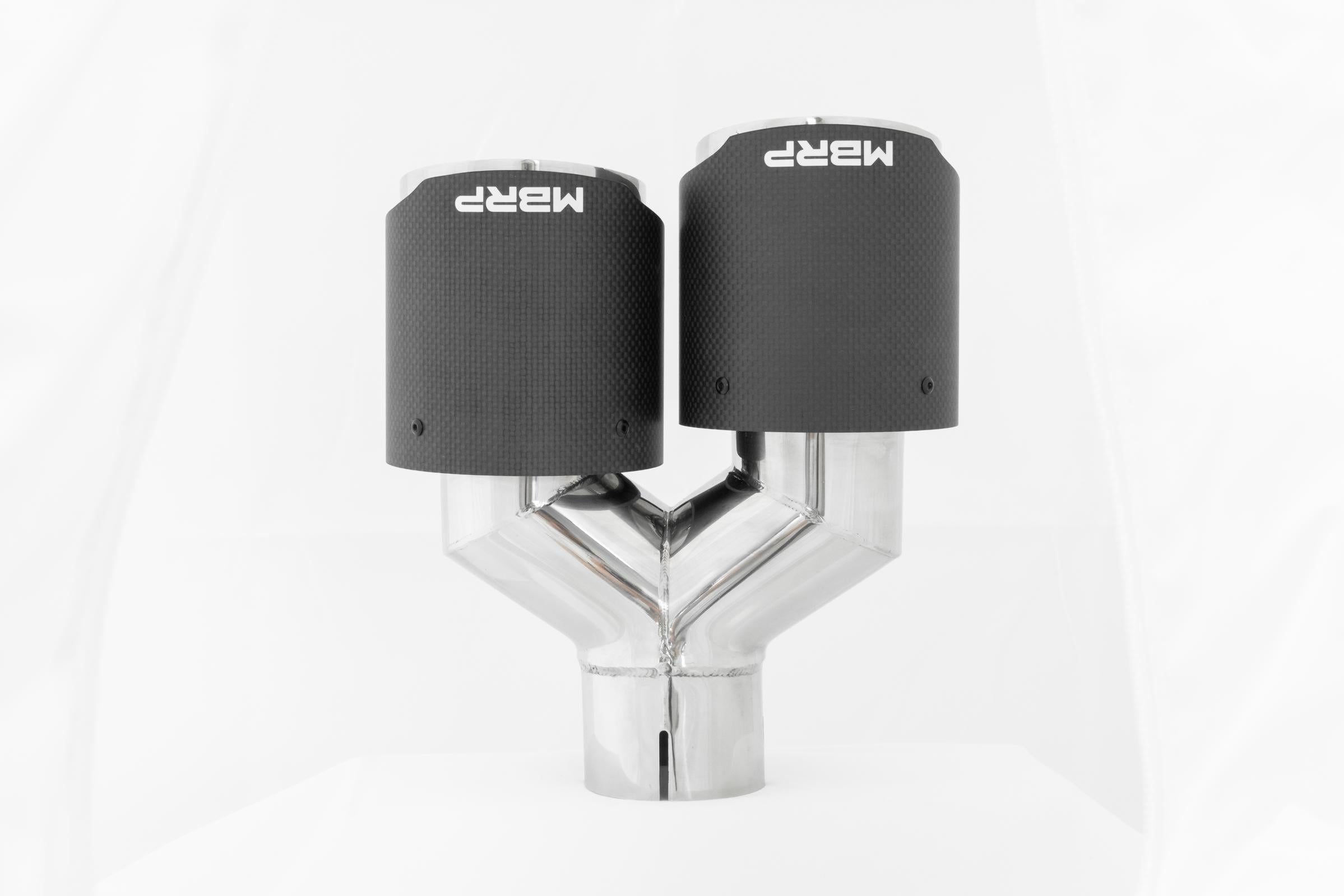 MBRP Exhaust Tip 2.5-Inch Inlet 4-Inch Outlet 9.50-Inch Length Dual Wall Carbon Fiber Universal Fit
