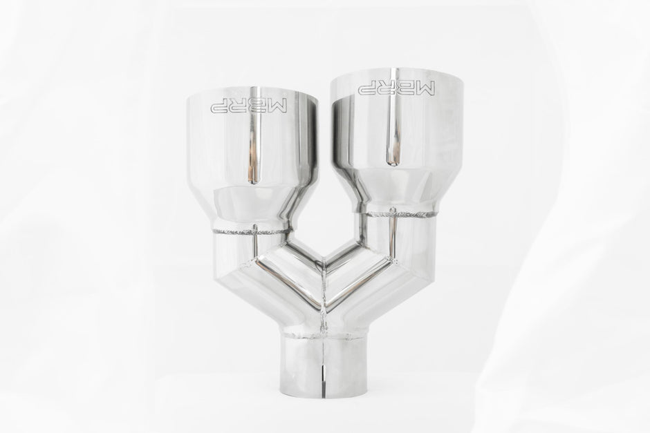 MBRP Exhaust Tip 2.5-Inch Inlet 4-Inch Outlet 9.55-Inch Length Single Wall T304 Stainless Steel Universal Fit Left 9.5 Right 9