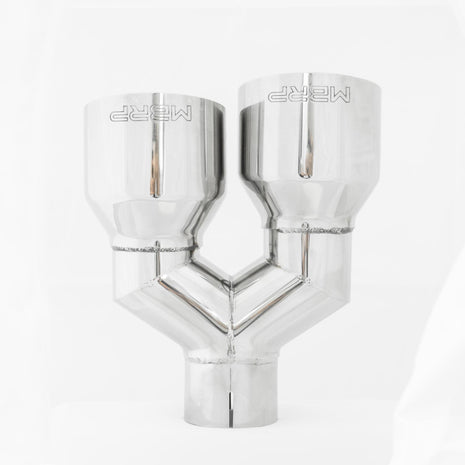 MBRP Exhaust Tip 2.5-Inch Inlet 4-Inch Outlet 9.55-Inch Length Single Wall T304 Stainless Steel Universal Fit Left 9.5 Right 9