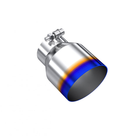MBRP Exhaust Tip 3-Inch Inlet 4.5-Inch Outlet 6.13-Inch Length Angle Cut Burnt End T304 Stainless Steel Universal Fit