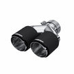 MBRP Exhaust Tip 3-Inch Inlet 4-Inch Outlet 9.87-Inch Length Dual Wall Carbon Fiber Universal Fit Left 9.87 Right 9.37