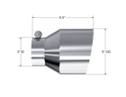MBRP Exhaust Tip Single Wall Angle Cut T304 Stainless Steel Universal Fit