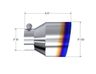 MBRP Exhaust Tip 4.5-Inch Outlet Single Wall Angle Cut Burnt End T304 Stainless Steel Universal Fit