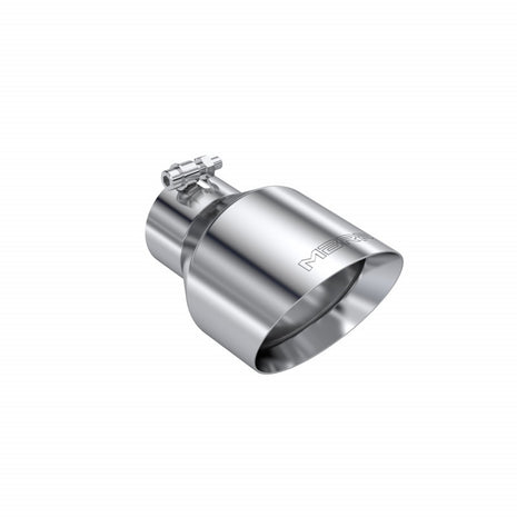 MBRP Exhaust Tip 3-Inch Inlet 5-Inch Outlet 8-Inch Length Dual Wall Angle Cut T304 Stainless Steel Universal Fit