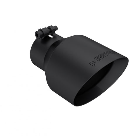 MBRP Exhaust Tip 3-Inch Inlet 8-Inch Length Dual Wall Angle Cut T304 Stainless Steel Universal Fit