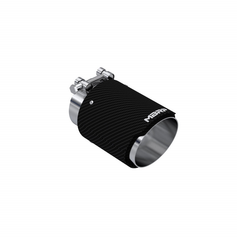 MBRP Exhaust Tip 3-Inch Inlet 4-Inch Outlet 6.13-Inch Length Dual Wall Angle Cut Stainless Steel Universal Fit
