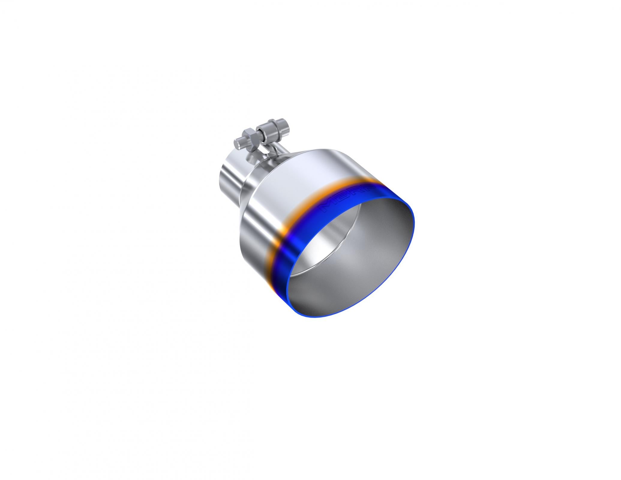 MBRP Exhaust Tip 2.5-Inch Inlet 5-Inch Outlet 6.5-Inch Length Single Wall Angle Cut Stainless Steel Universal Fit