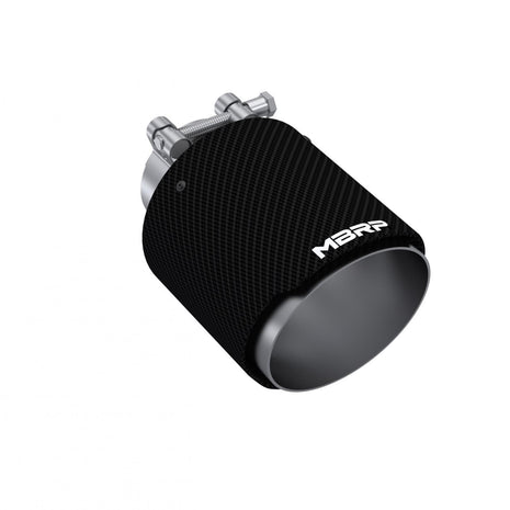 MBRP Exhaust Tip 2.5-Inch Inlet 4.5-Inch Outlet 6.5-Inch Length Dual Wall Angle Cut T304 Stainless Steel Universal Fit
