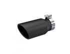 MBRP Exhaust Tip 3.2-Inch Inlet 4.5-Inch Outlet 10-Inch Length Single Wall Rolled End T304 Stainless Steel Universal Fit Armor Black