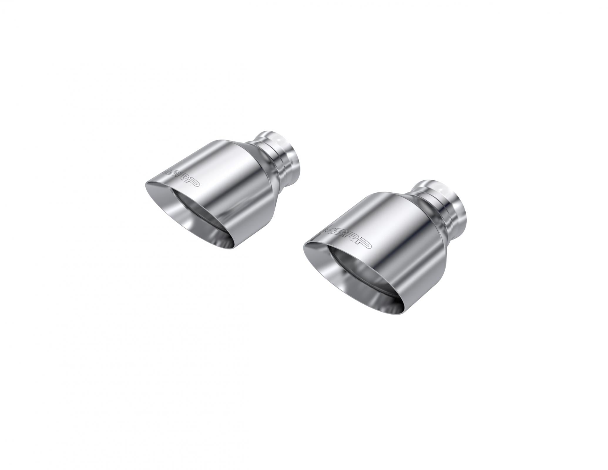 MBRP Exhaust Tip Angle Cut T304 Stainless Steel 5.7L/6.2L/6.4L 2015-2023 Dodge Charger; 2018-2026 Dodge Durango Polished Rear