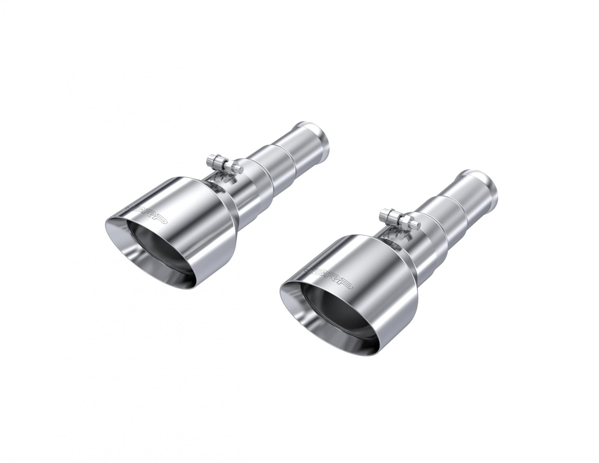 MBRP Exhaust Tip 3-Inch Inlet Dual Wall Angle Cut T304 Stainless Steel 5.7Ls Hemi 2019-2024 Ram 1500 Mirror Polished