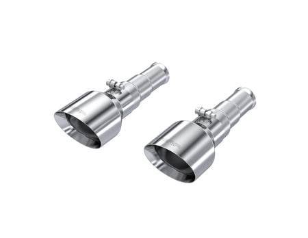 MBRP Exhaust Tip 3-Inch Inlet Dual Wall Angle Cut T304 Stainless Steel 5.7Ls Hemi 2019-2024 Ram 1500 Mirror Polished