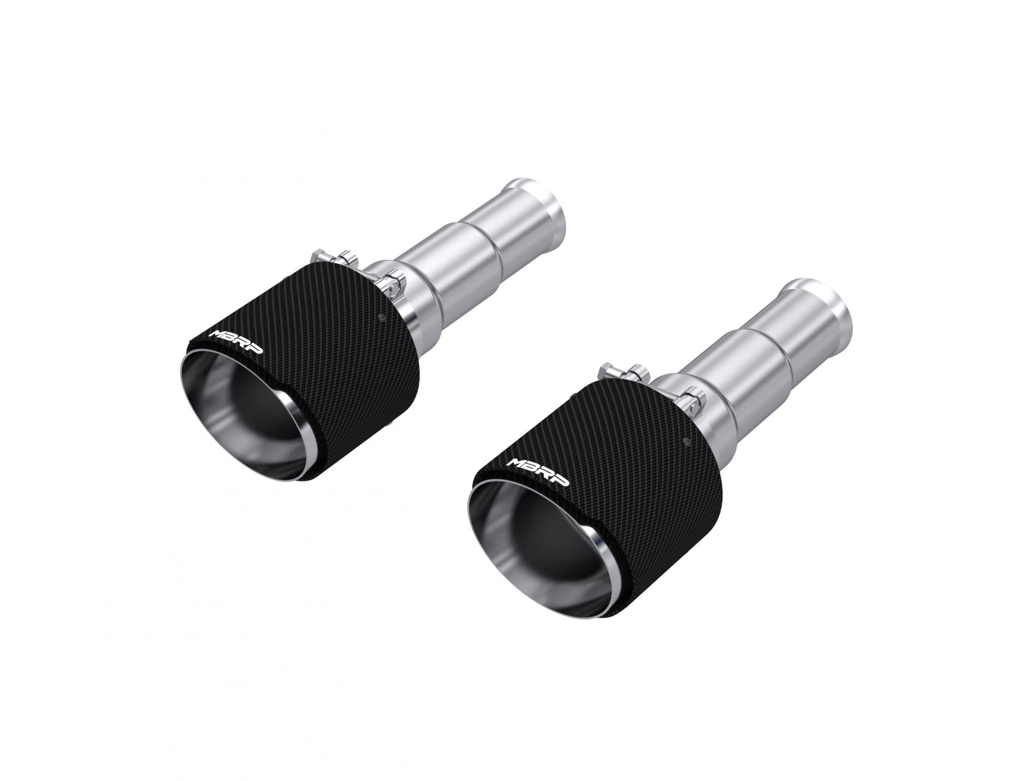 MBRP Exhaust Tip 3-Inch Inlet Dual Wall Angle Cut T304 Stainless Steel 5.7Ls Hemi 2019-2024 Ram 1500 5-Inch