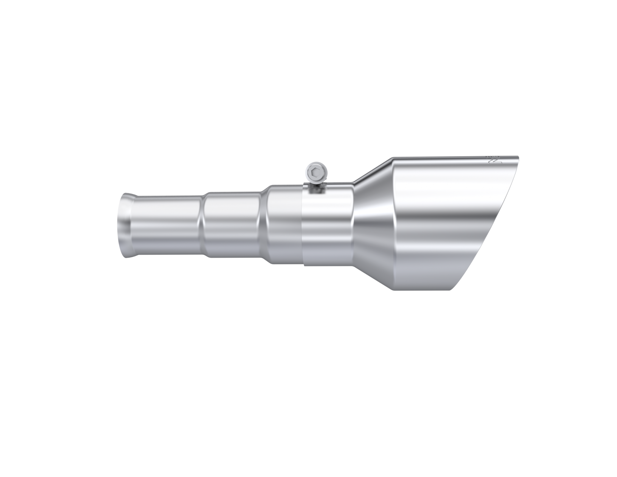 MBRP Exhaust Tip 3-Inch Inlet Dual Wall Angle Cut T304 Stainless Steel 5.7Ls Hemi 2019-2024 Ram 1500 Mirror Polished