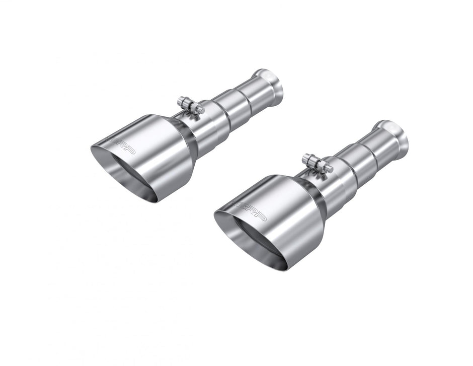 MBRP Exhaust Tip 3-Inch Inlet Dual Wall Angle Cut Stainless Steel 5.7Ls Hemi 2009-2010 Dodge Ram 1500; 2011-2018 Ram 1500; 2019-2024 Ram 1500 Classic