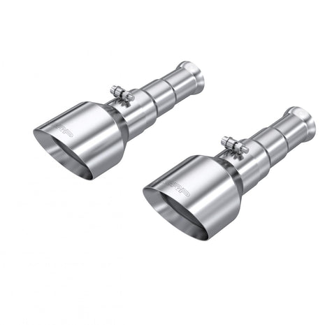 MBRP Exhaust Tip 3-Inch Inlet Dual Wall Angle Cut Stainless Steel 5.7Ls Hemi 2009-2010 Dodge Ram 1500; 2011-2018 Ram 1500; 2019-2024 Ram 1500 Classic