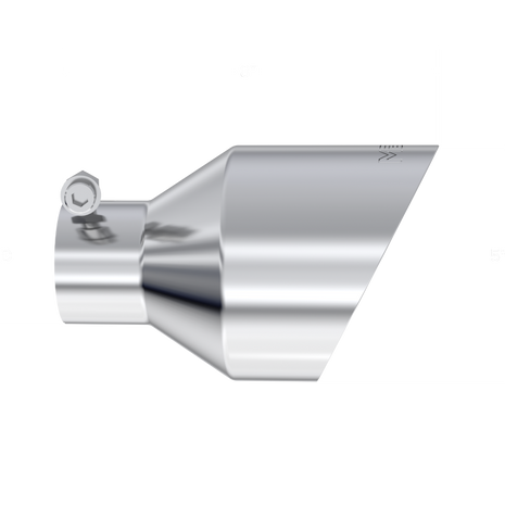 MBRP Exhaust Tip 2.5-Inch Inlet 5-Inch Outlet Dual Wall Angle Cut T304 Stainless Steel Universal Fit Armor Pro