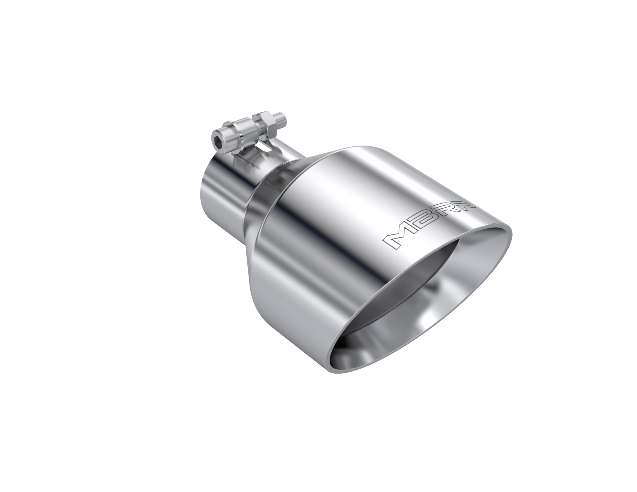 MBRP Exhaust Tip 2.5-Inch Inlet 5-Inch Outlet Dual Wall Angle Cut T304 Stainless Steel Universal Fit Armor Pro