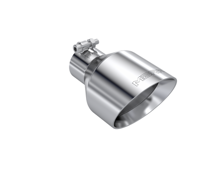 MBRP Exhaust Tip 2.5-Inch Inlet 5-Inch Outlet Dual Wall Angle Cut T304 Stainless Steel Universal Fit Armor Pro