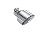 MBRP Exhaust Tip 2.5-Inch Inlet 5-Inch Outlet Dual Wall Angle Cut T304 Stainless Steel Universal Fit Armor Pro