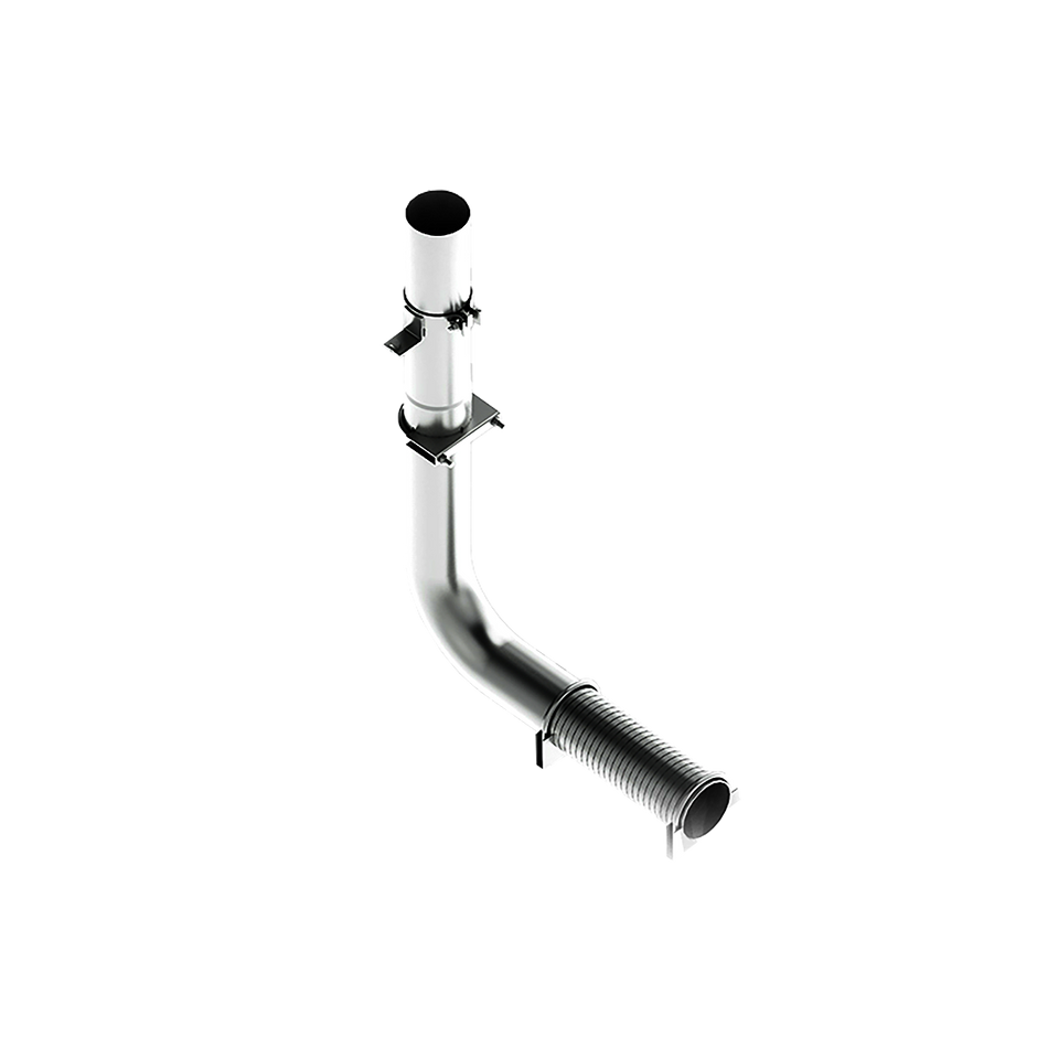MBRP 4-Inch Exhaust System Exhaust Armor Lite Universal Fit Aluminized Steel Full Size Pickup 4 Inch Exhaust Pipe Single Stack Mount Kit Aluminized Steel