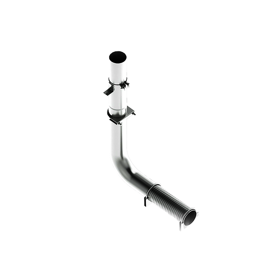 MBRP 4-Inch Exhaust System Exhaust Armor Lite Universal Fit Aluminized Steel Full Size Pickup 4 Inch Exhaust Pipe Single Stack Mount Kit Aluminized Steel