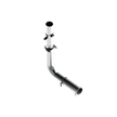 MBRP 4-Inch Exhaust System Exhaust Armor Lite Universal Fit Aluminized Steel Full Size Pickup 4 Inch Exhaust Pipe Single Stack Mount Kit Aluminized Steel