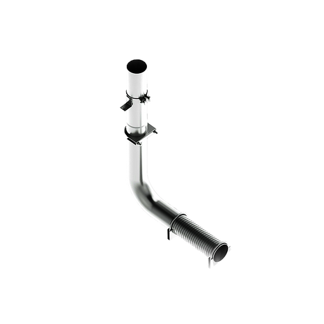 MBRP 4-Inch Exhaust System Exhaust Armor Lite Universal Fit Aluminized Steel Full Size Pickup 4 Inch Exhaust Pipe Single Stack Mount Kit Aluminized Steel