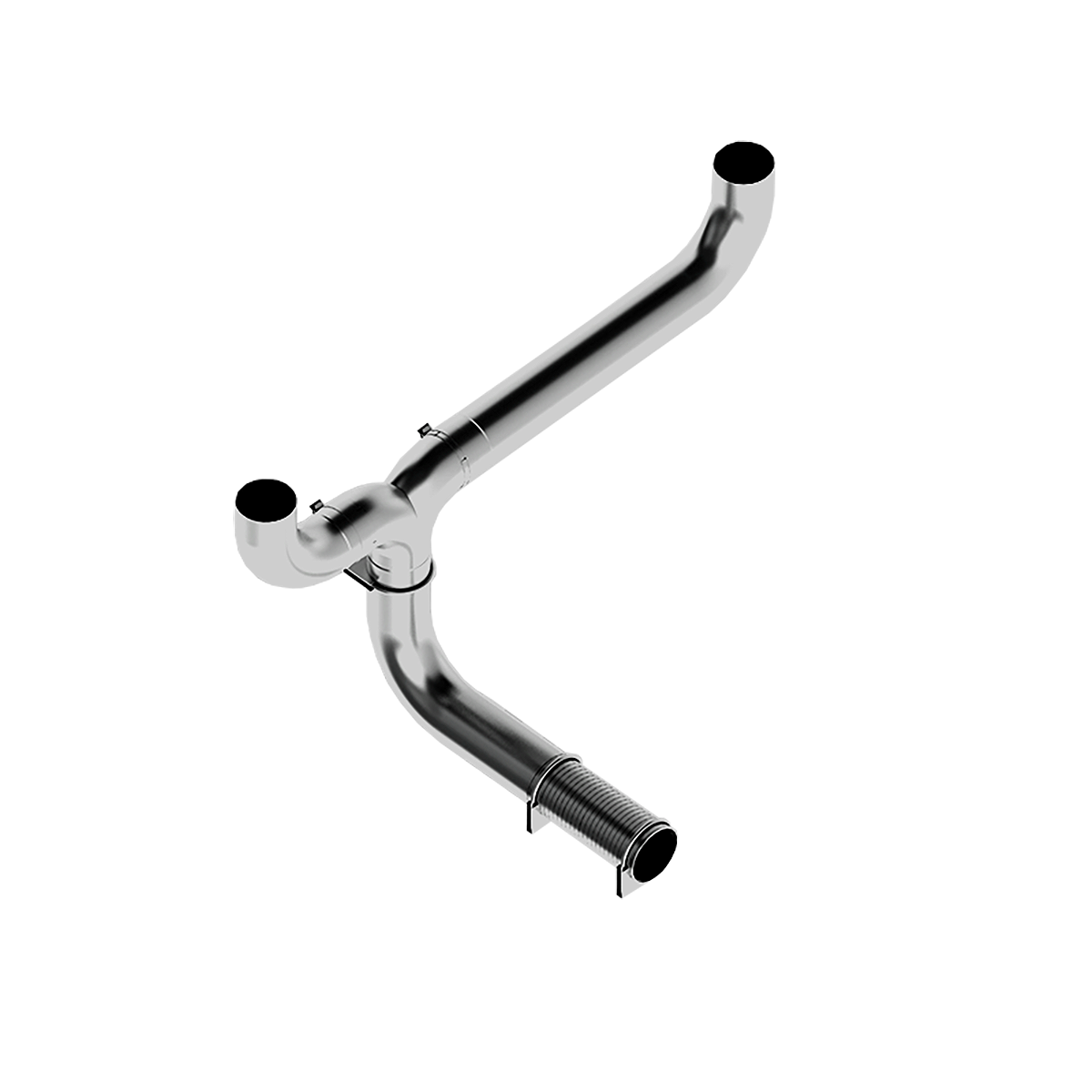 MBRP 5-Inch Exhaust System Exhaust Armor Lite Universal Fit Aluminized Steel Full Size Pickup 5 Inch Exhaust Pipe T Pipe Aluminized Steel