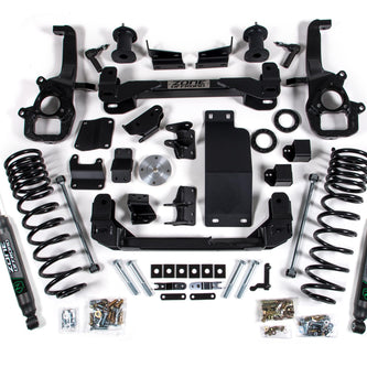 20-23 RAM 1500 4WD 6 Inch Front 5 Inch Rear Lift Kit With OE 22in Wheels With Nitro Shocks Zone Offroad