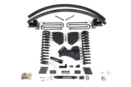 17-19 Ford F-350/350 6 Inch Lift Kit 3 Inch Rear Block Gas 3 Leaf Main Nitro Shocks Zone Offroad